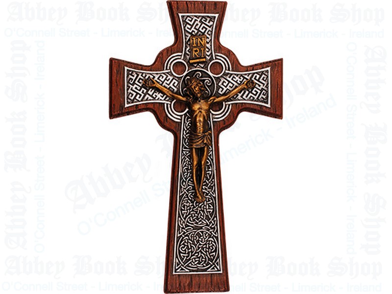Resin Celtic Crucifix 10″