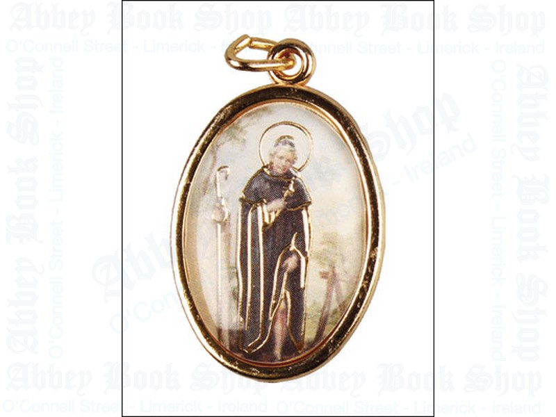 Medal/Gold Finish/Saint Peregrine Picture