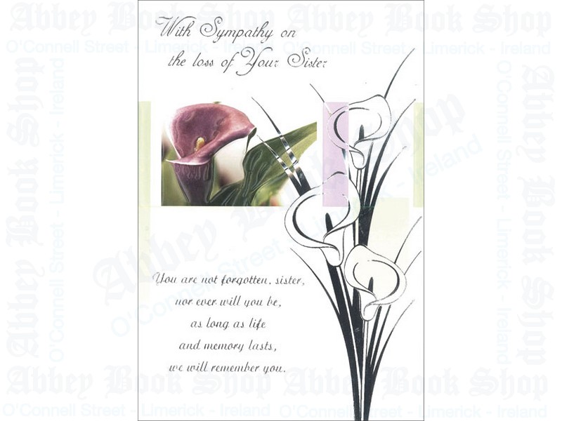 With Sincere Sympathy/Sister Card