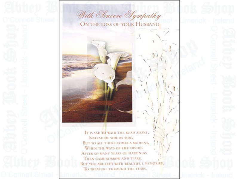 With Sincere Sympathy Card – Husband
