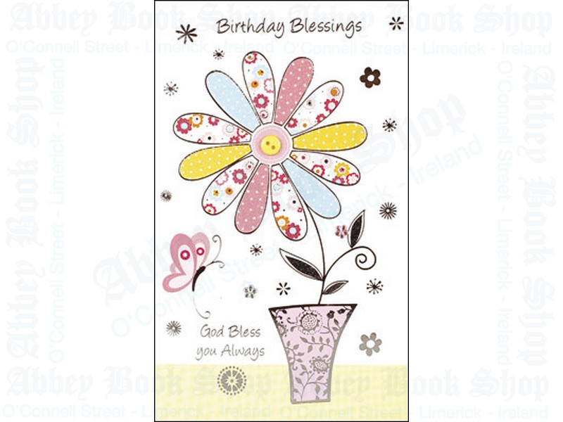 Birthday Blessings Card/3 Dimensional
