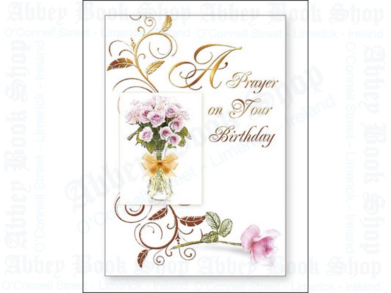Card/A Prayer on Your Birthday With Insert