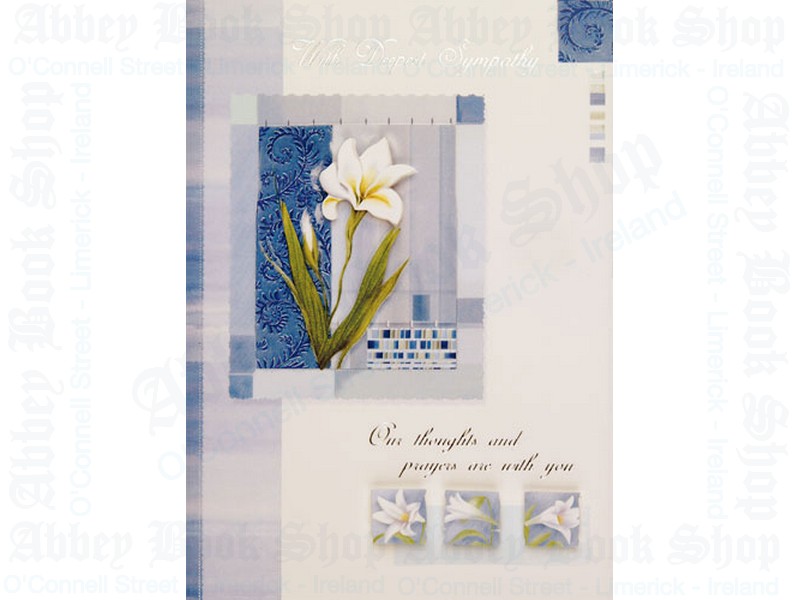 Sympathy Card – White Lilly