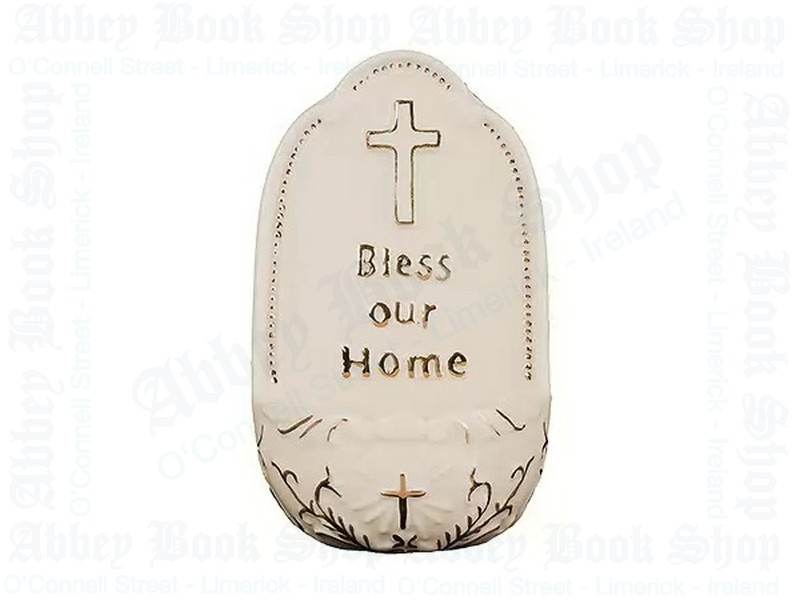 Porcelain Font – Bless Our Home/Cross (7″)