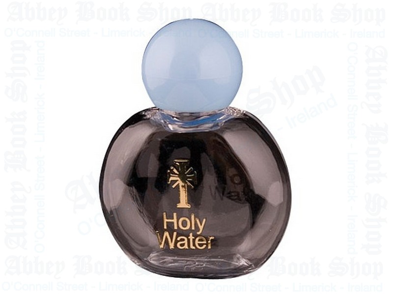 Holy Water Bottle/Gold Blocked 2 1/2″