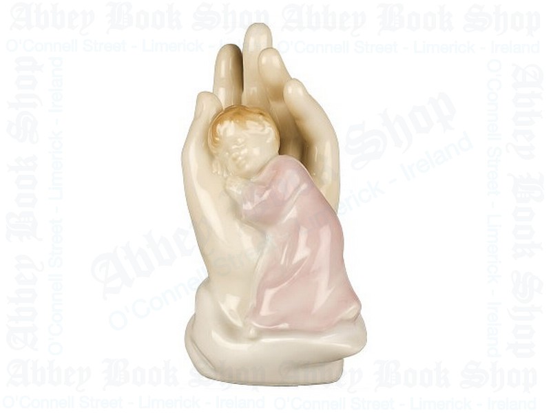 Palm of hand Statue/Girl – Ceramic