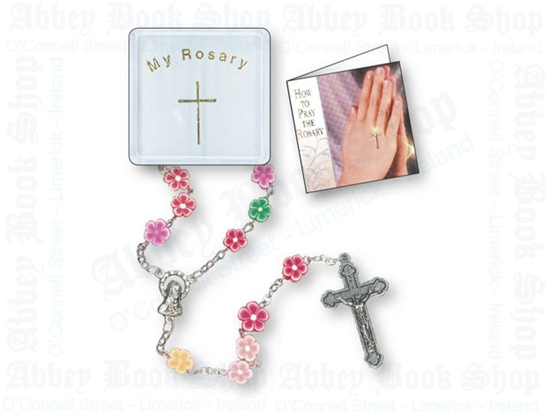 Childrens Rosary Beads – Multi Coloured Soft Resin