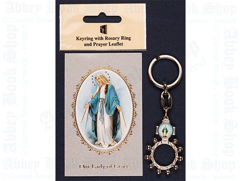 Miraculous Medal (Our Lady of Grace) Rosary Ring – Keyring