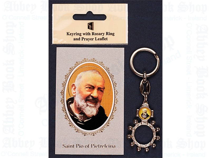 Saint Pio Rosary Ring – Keyring