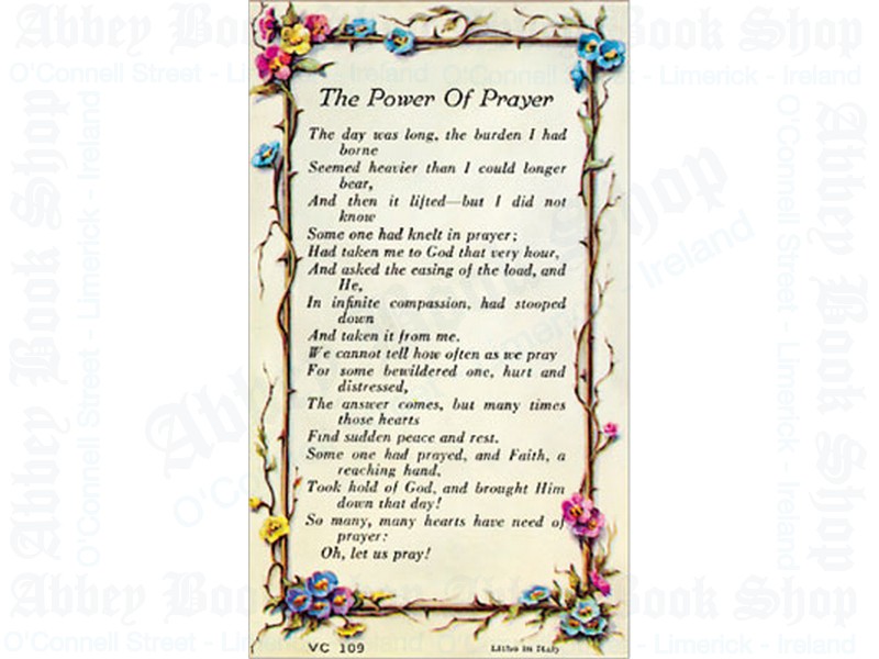 Verse Leaflet/Power Of Prayer
