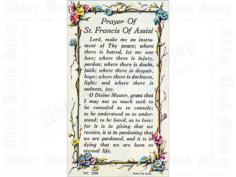 Verse Leaflet/Francis P.Prayer