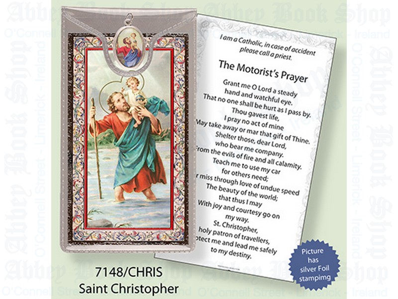Picture Medal & Foil Leaflet/Saint Christopher