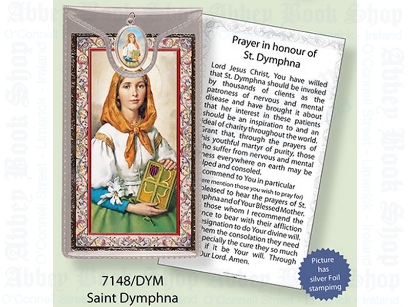 Picture Medal & Foil Leaflet/Saint Dymphna