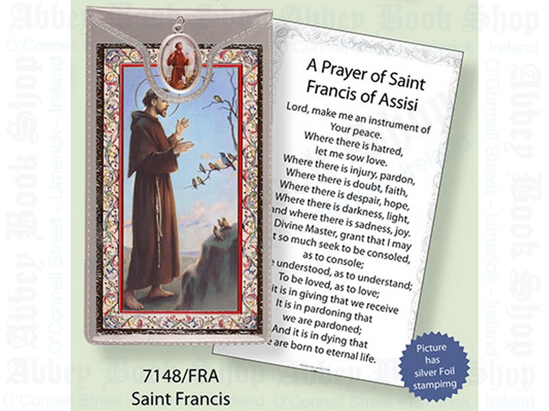 Picture Medal & Foil Leaflet/Saint Francis