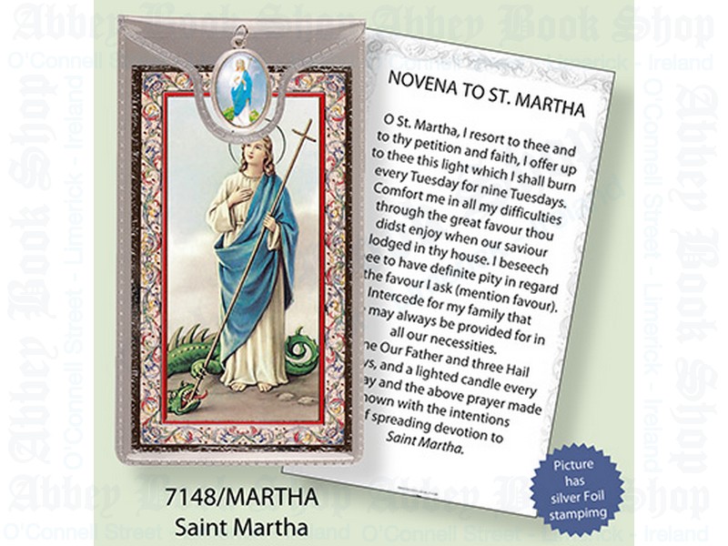 Picture Medal & Foil Leaflet/Saint Martha