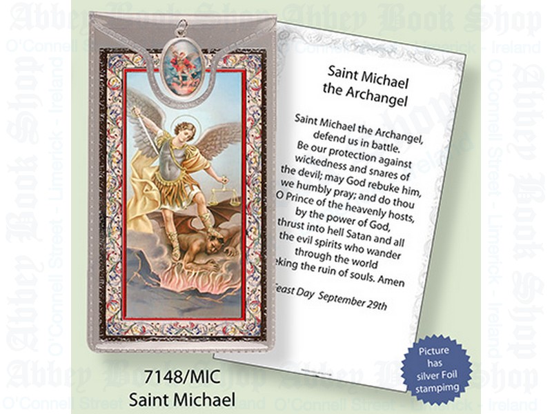 Picture Medal & Foil Leaflet/Saint Michael