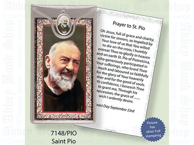 Picture Medal & Foil Leaflet/Saint Pio