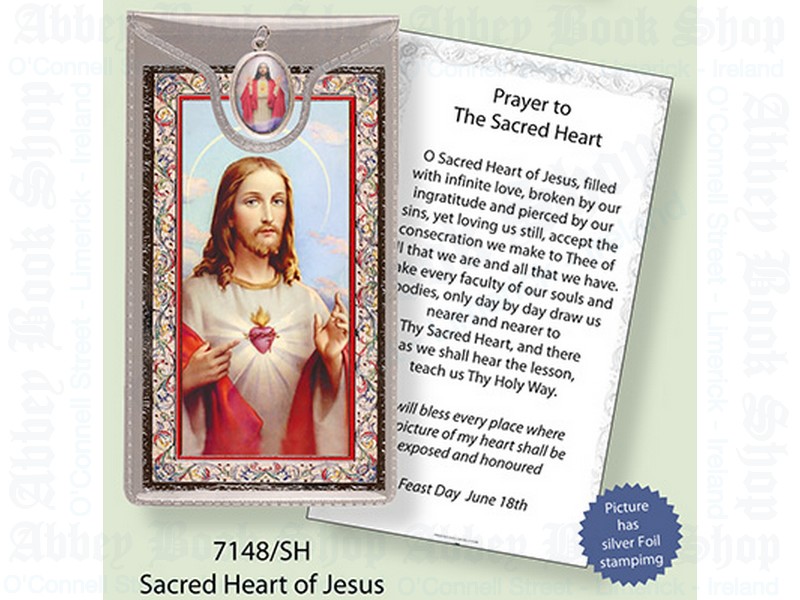 Picture Medal & Foil Leaflet/Sacred Heart