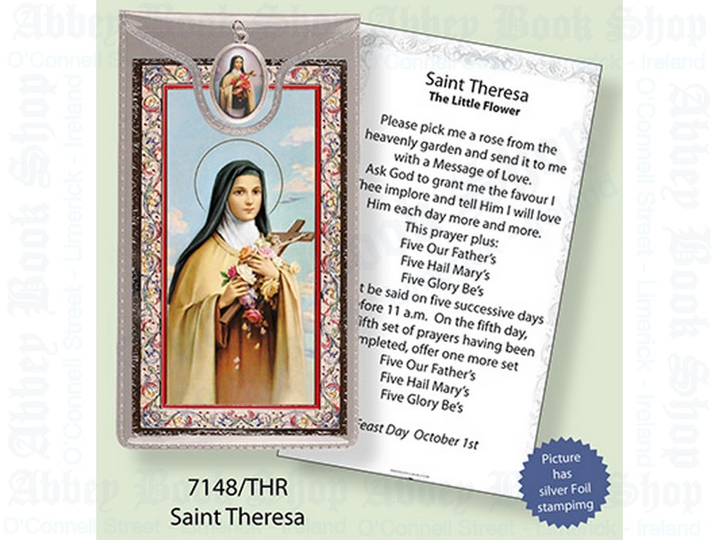 Picture Medal & Foil Leaflet/Saint Theresa