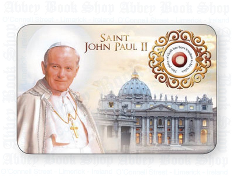 Laminated Leaflet/Saint John Paul II/Relic