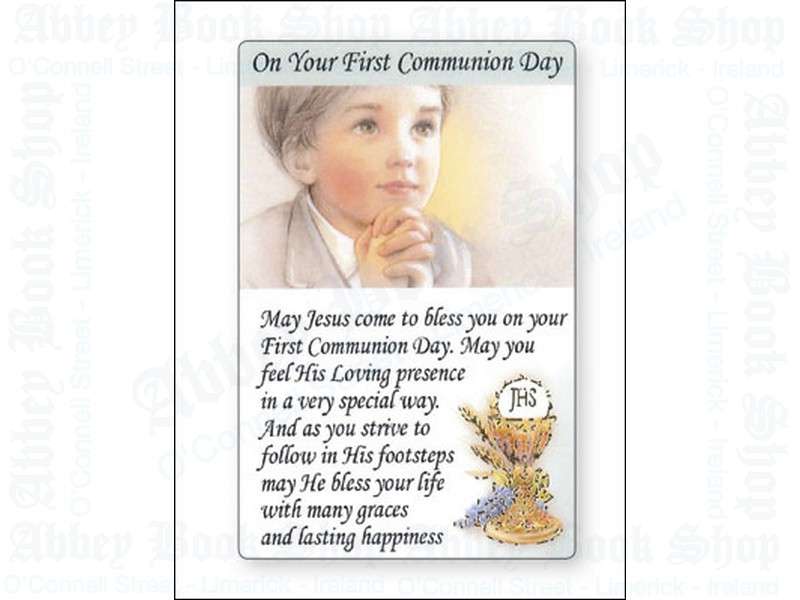Communion Prayer Leaflet – Boy