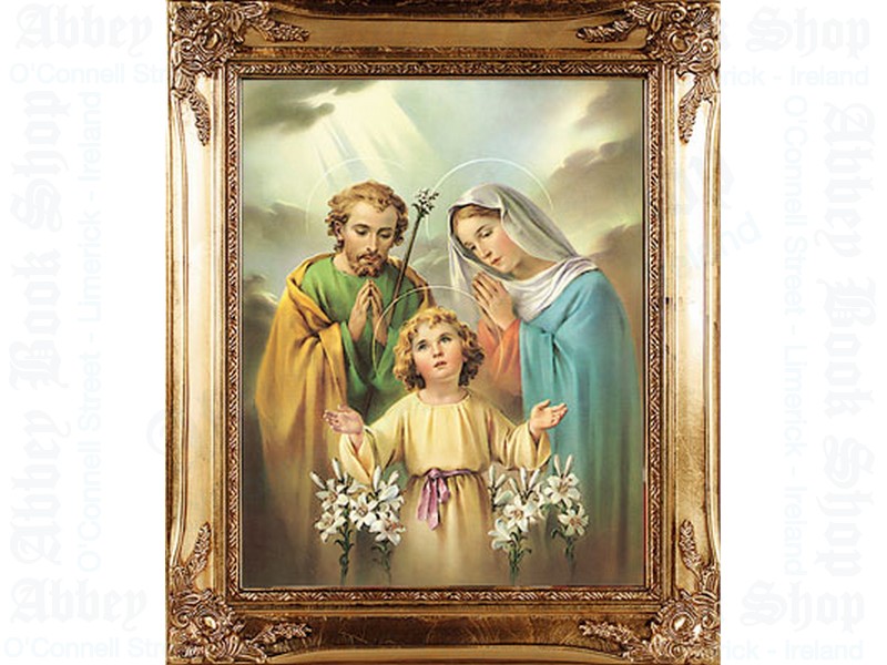 Gold Framed Pictures/Holy Family