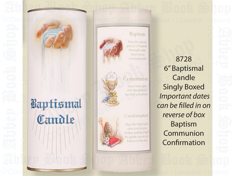 Baptismal Candle 7″ (Boxed)