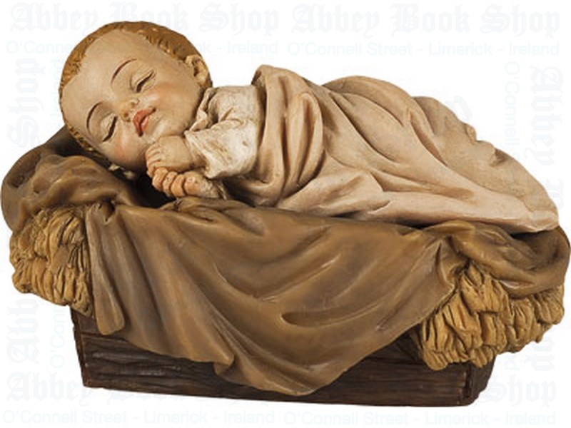 Nativity Baby Jesus & Manger 5″(Resin)