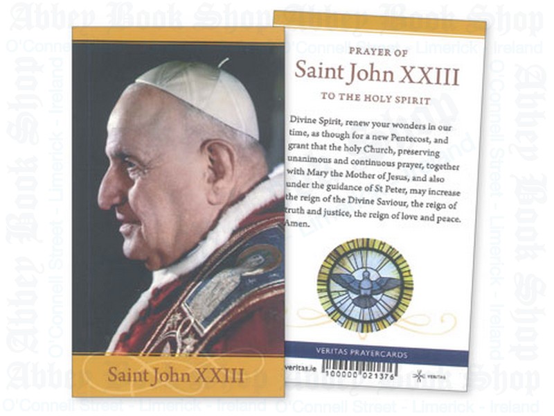 Saint John 23rd – Prayer Leaflet/Laminated