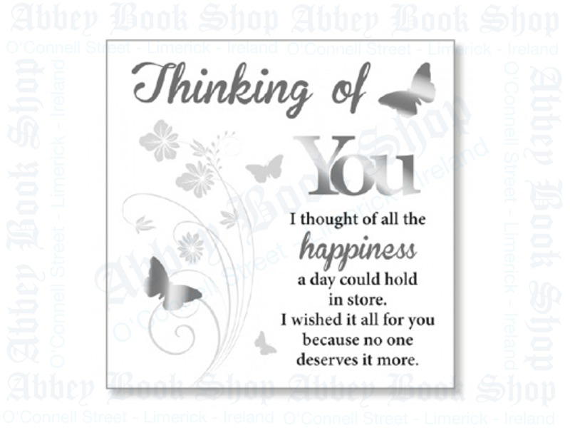 Block Art Wood Plaque – Thinking of You