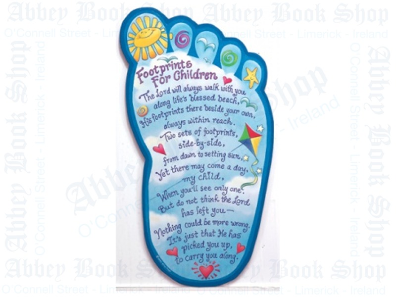 Footprints for Children – Wood Plaque