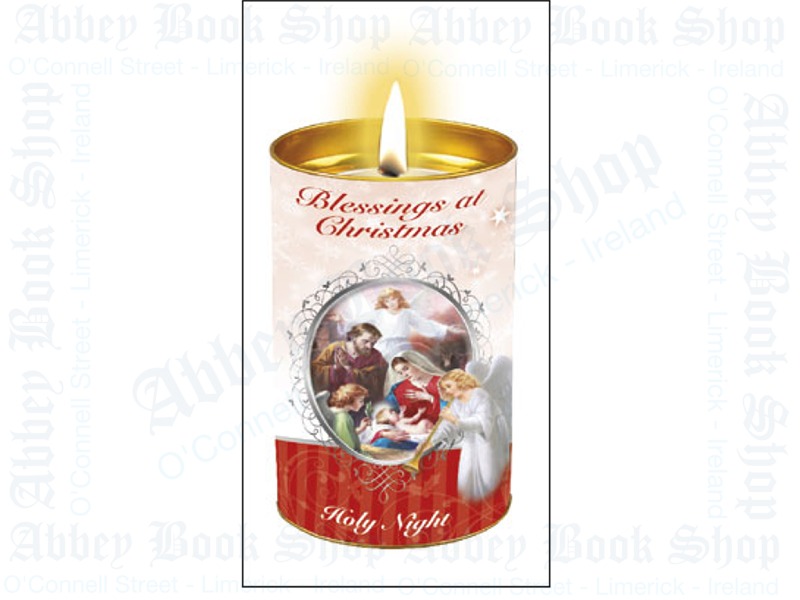 Christmas Candle – Blessings Holy Night (Red)