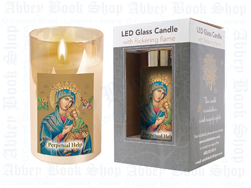 LED Glass Candle – Perpetual Help
