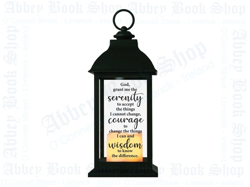 Serenity Prayer Lantern - Abbey Bookshop Limerick