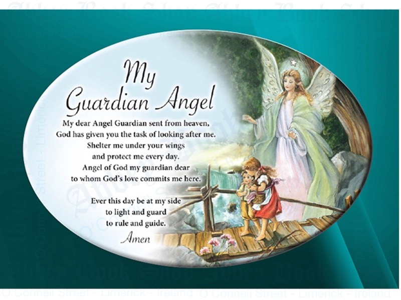 My Guardian Angel – Ceramic Oval Plaque