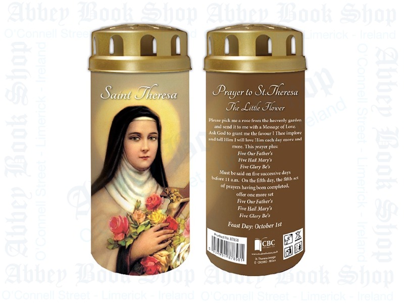 Devotional Candle (LED) – Saint Theresa