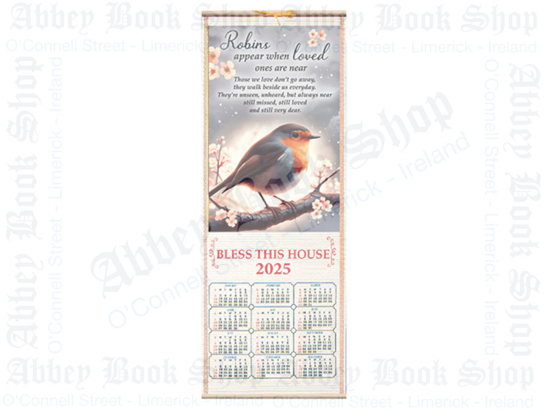 Wood Scroll Calendar 2025 – Robins